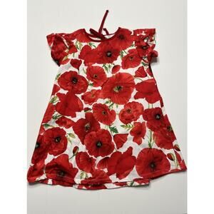 Supayana Girls Red Floral 4T Dress